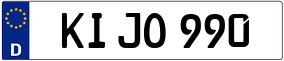 Truck License Plate